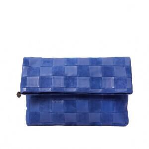 NEW CLARE V. women's carryall clutch with tabs in lagoon